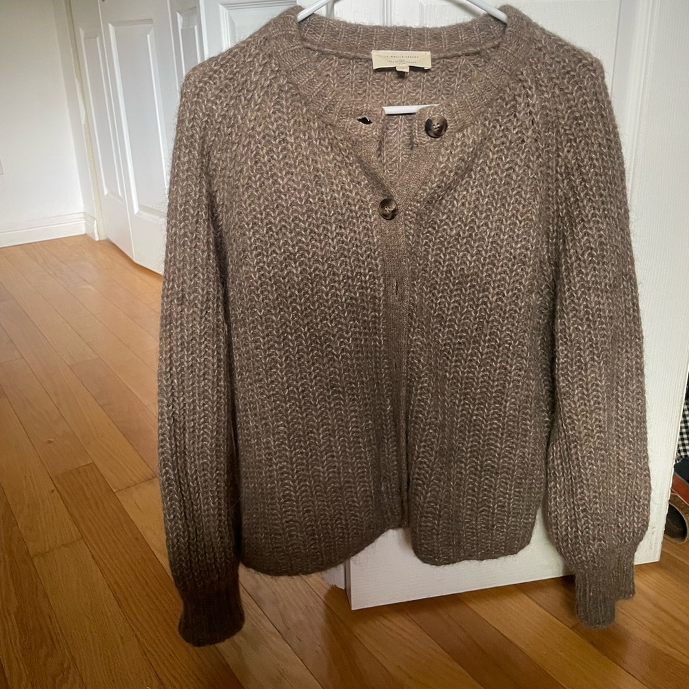 Sézane Brown Knit Sweater